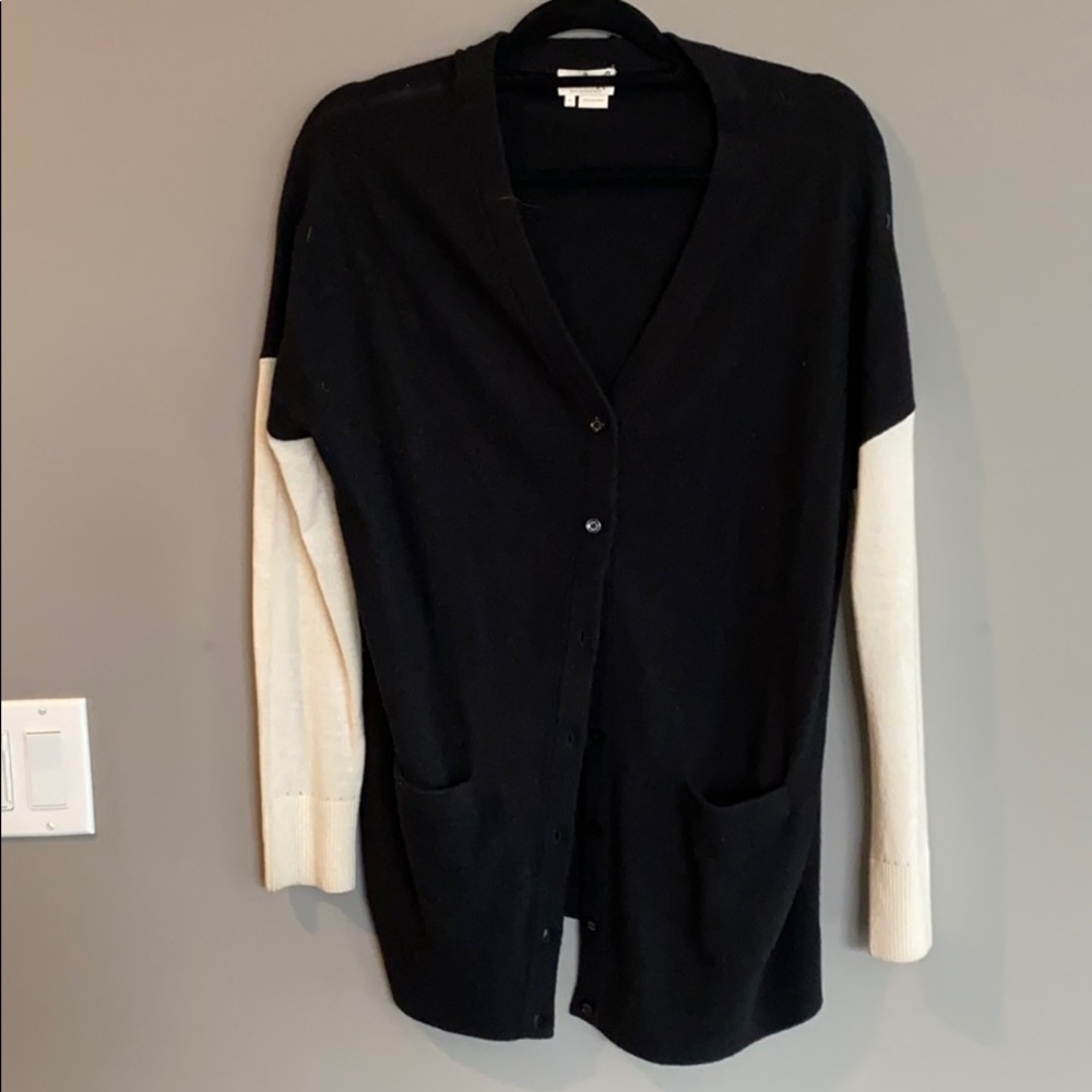Kate spade black and white cardigan